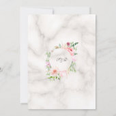 Charm Spring Garden Blumen Probe Abendessen Einladung (Rückseite)