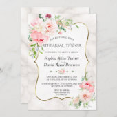 Charm Spring Garden Blumen Probe Abendessen Einladung (Vorne/Hinten)