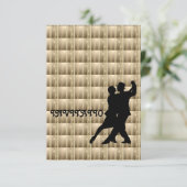 Charm Tango Latin Dance Einladung (Stehend Vorderseite)