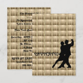 Charm Tango Latin Dance Einladung (Vorne/Hinten)
