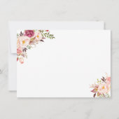 Charm Watercolor Blush Pink Save the Date (Rückseite)