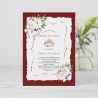 Charm White Blush Floral Gold Bridal Party