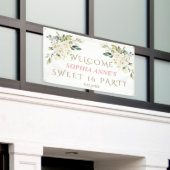 Charm White Ivory Blues Sweet !6 Willkommensunters Banner (Äußeres Gebäude)