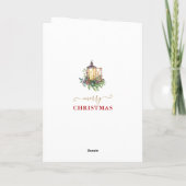 Charm Wir wünschen Ihnen einen frohen Weihnachtskr Karte (Rückseite)