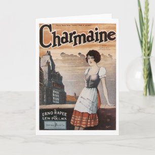 Charmaine Vintag Songbook Cover Karte