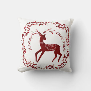 Charmant inspiriert Weihnachtsrinder in Nordic. Be Kissen
