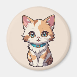 Charmant Niedliches Katzendesign Magnet