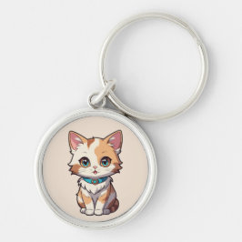 Charmant Niedliches Katzendesign Schlüsselanhänger