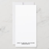 Charmante 4x8 Zoll FLAT Weihnachtskarte mit Eule (Rückseite)