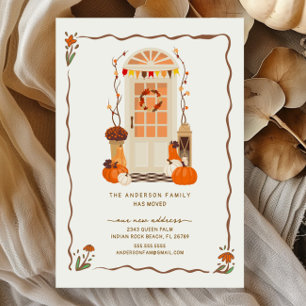 Charmante Ankündigung zur Herbsttür