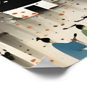 Charmante Aquarellhaus Print - Gemütliche Zuhause Poster (Ecke)