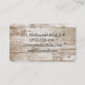 Charmante Blätter aus zeitgenössischem Holz mit Kl Visitenkarte (Rückseite)