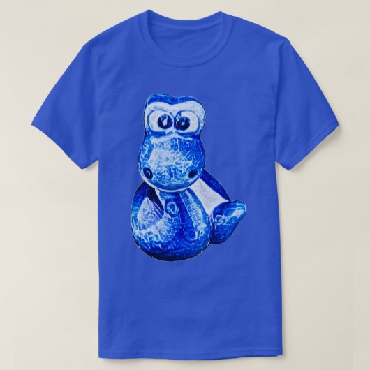Charmante blaue Schlange 6 T-Shirt (Design vorne)