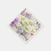 Charmante Blume Bouquet Babyduschpapier Napkins Serviette (Ecke)