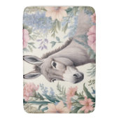 Charmante Blume von Donkey Pastel Badematte (Vorderseite Vertikal)