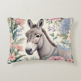 Charmante Blume von Donkey Pastel Dekokissen