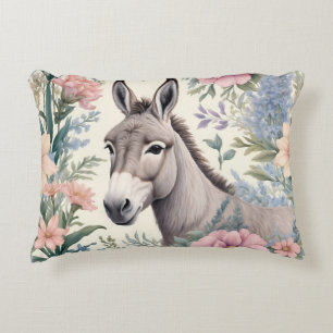 Charmante Blume von Donkey Pastel Dekokissen