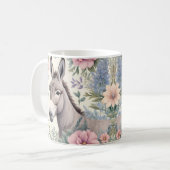 Charmante Blume von Donkey Pastel Kaffeetasse (Vorderseite Links)