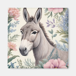 Charmante Blume von Donkey Pastel Magnet