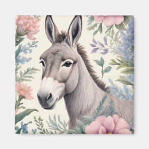 Charmante Blume von Donkey Pastel Magnet