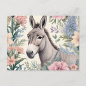 Charmante Blume von Donkey Pastel Postkarte (Vorderseite)