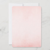 Charmante Blush Elephant Babydusche Einladung (Rückseite)