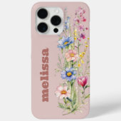 Charmante botanische neutrale braune Wildblumen Case-Mate iPhone Hülle (Rückseite)