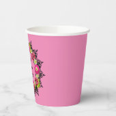 Charmante botanische Touch: Schöner Blumenstrauß Pappbecher (Links)