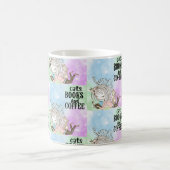 Charmante Bücher für Katzen und Mädchen - Hintergr Verwandlungstasse (Mittel)