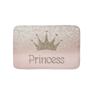 Charmante Chic-Tiara, Prinzessin, Glitter Bokeh Badematte
