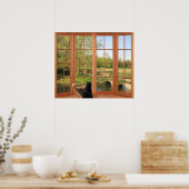 Charmante Cotswolds Landschaft mit Freunden Poster (Küche)