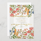 Charmante Einfachheit bei Hochzeiten Einladung (Vorne/Hinten)