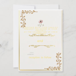 Charmante Einfachheit bei Hochzeiten Einladung