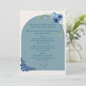 Charmante Einladung zur Hochzeit (Stehend Vorderseite)