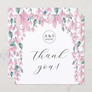 Charmante Elegante Dankeskarte