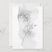 Charmante Elegante Landschaft Einladung Hochzeit (Rückseite)