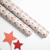 Charmante Fahrräder und Blume Geschenkpapier