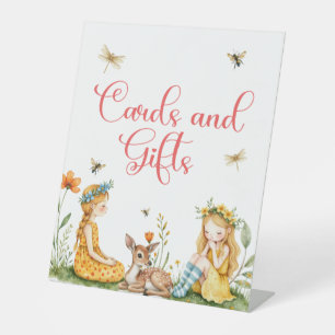 Charmante Fairies Holzkarten und Geschenke Sockelschild