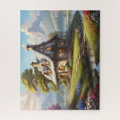charmante Fantasy Hütte Illustration Puzz Puzzle (Vertikal)