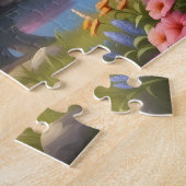 charmante Fantasy Hütte Illustration Puzz Puzzle (Seite)