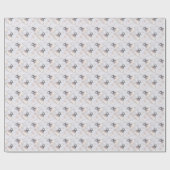 Charmante Feen. Beige Hintergrund. Christmas Geschenkpapier (Flach)