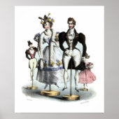 Charmante französische Vintag-Chic-Mode Poster (Vorne)