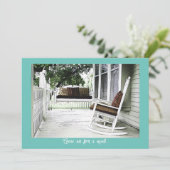 Charmante Front Porch individuell anpassbare House Einladung (Stehend Vorderseite)