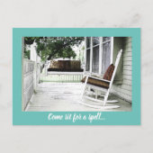 Charmante Front Porch individuell anpassbare House Postkarte (Vorderseite)