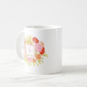 Charmante Frühlingspastete Flora Kaffeetasse (Vorderseite Links)