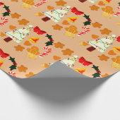 Charmante gemütliche Weihnachtswrapping Paper Gesc Geschenkpapier (Ecke)