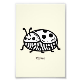 Charmante handGezeichnet Käfer-Illustration Fotodruck