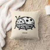 Charmante handGezeichnet Käfer-Illustration Kissen (Decke)