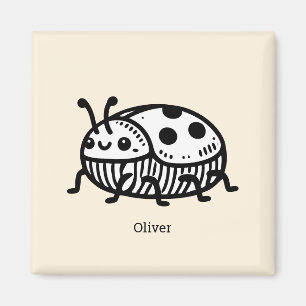 Charmante handGezeichnet Käfer-Illustration Magnet