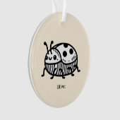 Charmante handGezeichnet Käfer-Illustration Ornament (Vorderseite)